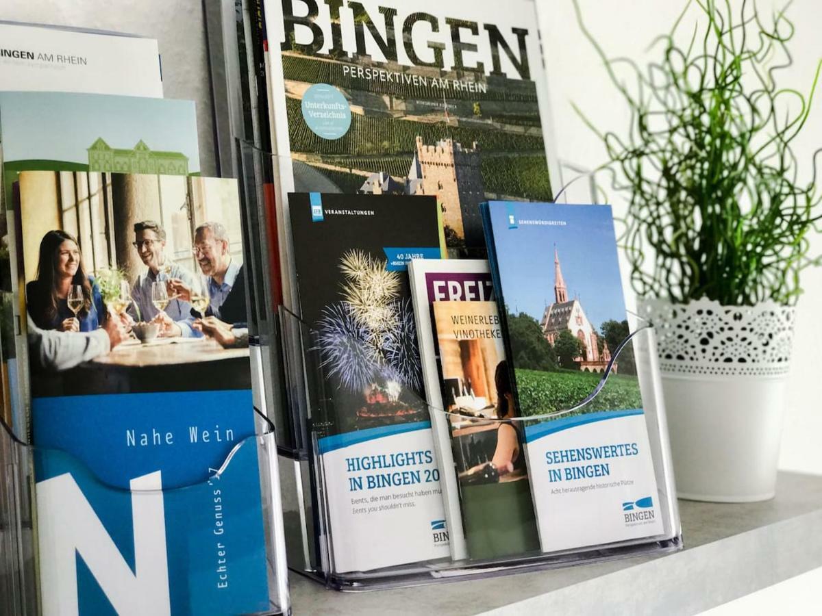 בינגן אם ריין Schoene, Neue Ferienwohnung Am Rhein Und Mit Balkon מראה חיצוני תמונה