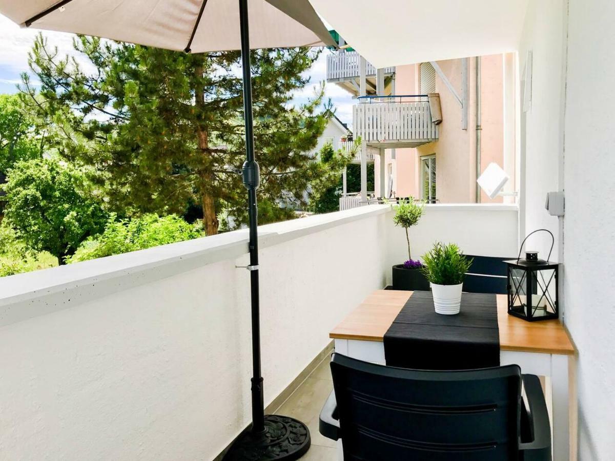 בינגן אם ריין Schoene, Neue Ferienwohnung Am Rhein Und Mit Balkon מראה חיצוני תמונה