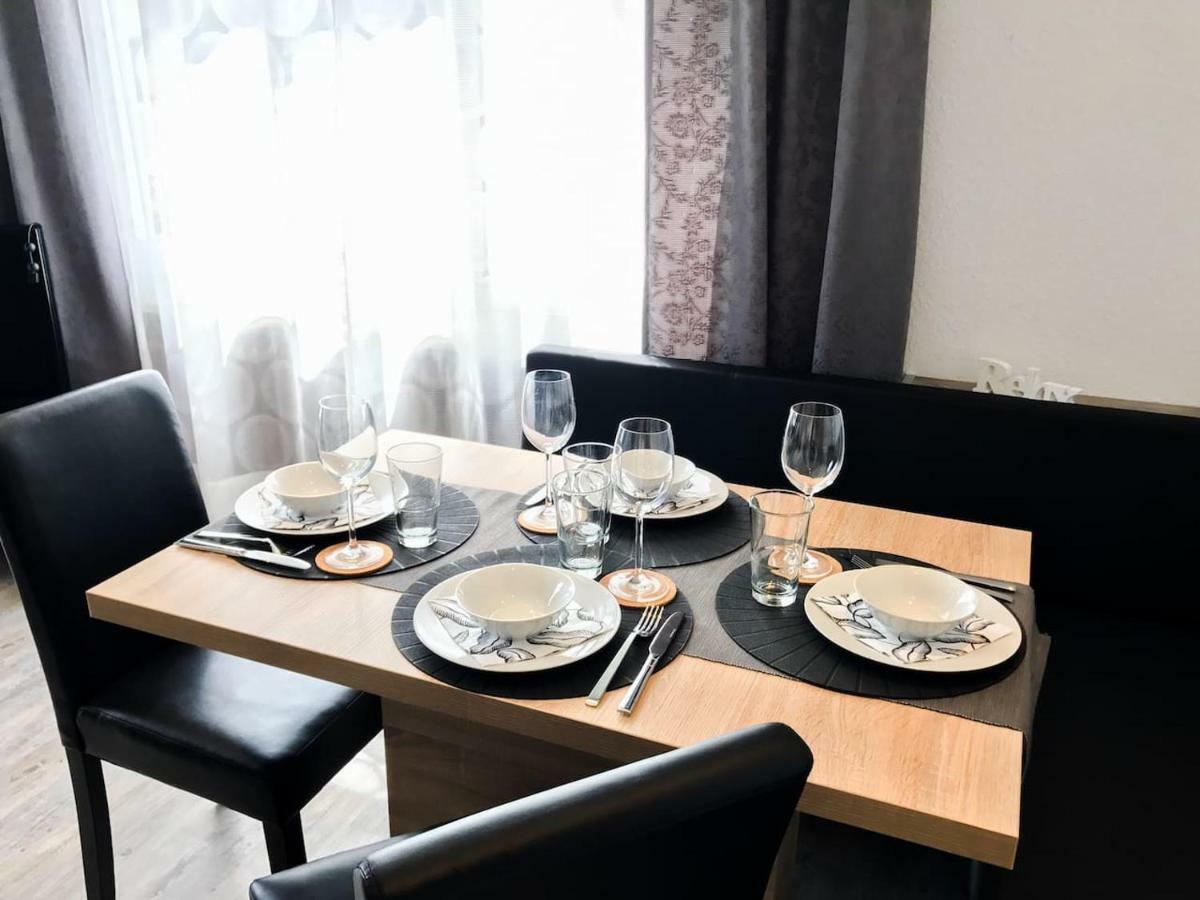 בינגן אם ריין Schoene, Neue Ferienwohnung Am Rhein Und Mit Balkon מראה חיצוני תמונה