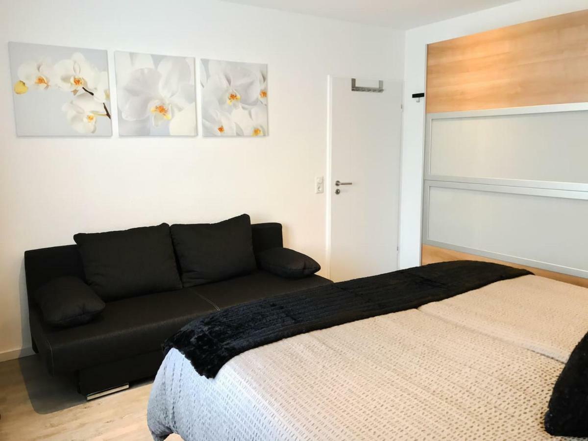 בינגן אם ריין Schoene, Neue Ferienwohnung Am Rhein Und Mit Balkon מראה חיצוני תמונה